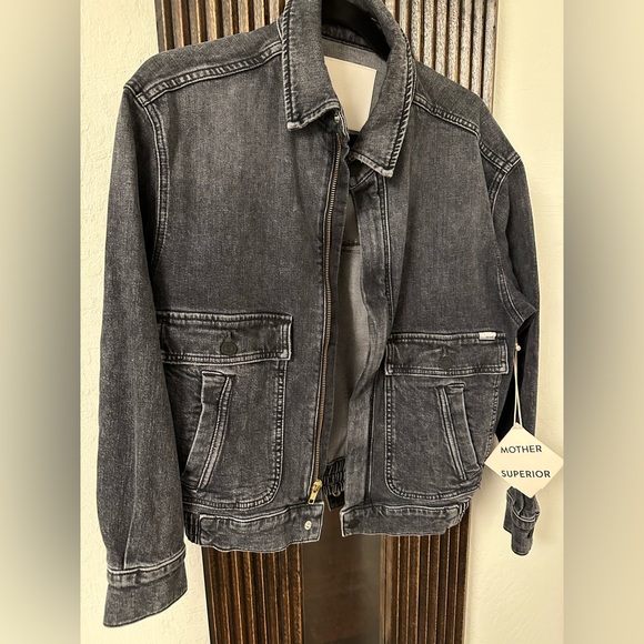 MOTHER The Springy patch denim jacket in Midnights with Molly color - Picture 7 of 13